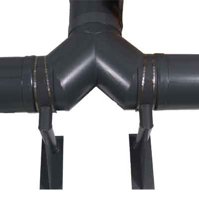 Pipe wall support hanger